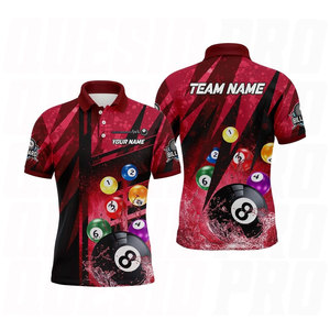 เสื้อโปโลชายสั่งทำพิเศษ แขนสั้น แห้งเร็ว ระบายอากาศได้ดี น้ำหนักเบา เหมาะสำหรับกีฬากลางแจ้ง สีสันตามสั่ง แบบซับลิเมชั่น - Product Image 4