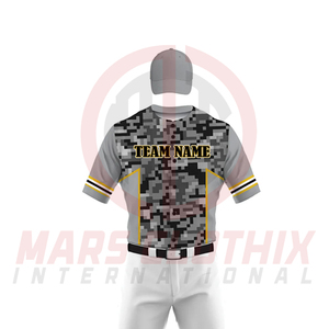 Uniformes de Béisbol al por Mayor, Nuevo Diseño, Manga Corta, Impresos, Color Personalizado, Uniformes de Béisbol Unisex de Alta Calidad - Product Image 6
