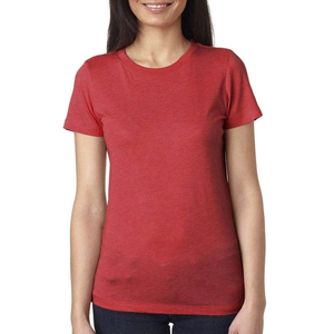 Camiseta de Algodón de Manga Corta y Cuello Redondo para Mujer, Color Sólido, Informal, Transpirable, Corte Regular, Tejido Jersey, para Todas las Temporadas - Product Image 6
