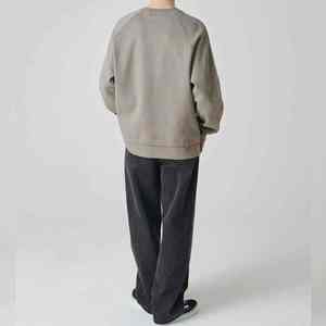OEM Supplier Autumn Winter Fashion <b>Sweat</b> Shirt Embroidery logo Crewneck Sweatshirts Men 400GSM Heavy Fleece Custom Men's Hoodies - Product Image 2