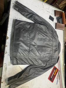 Winter Leather <b>Jackets</b> High Street Leather <b>Jacket</b> 100% Premium Quality Front Pocket Zipper Closure Soft Wholesale Plaid Pattern - Product Image 6