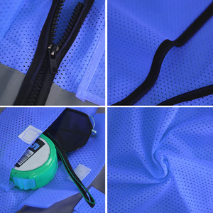 Safety Vest High Visibility Reflective Strips For Enhanced Site Security <b>Construction</b> Project Management Uniform Apparel - Product Image 2