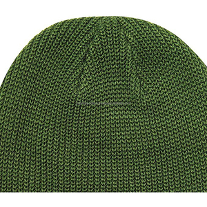 Venta al por mayor de alta calidad personalizado cráneo Beanie para hombres de algodón suave adultos usan Logo Unisex venta completa de punto - Product Image 6