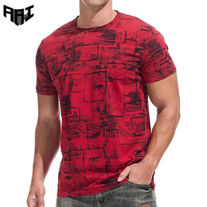 T-shirts personnalisés en coton épais 100 % pour hommes, design par sublimation, style décontracté streetwear, manches courtes, col rond - Product Image 1