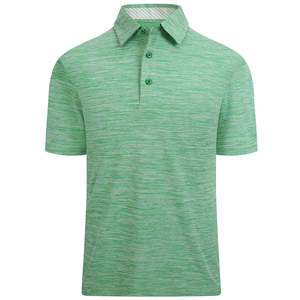 Chemise décontractée pour homme, coupe ajustée, en mélange de coton, avec logo personnalisé imprimé numériquement sur le devant, manches courtes, en tissu tricoté respirant (180g) - Product Image 5