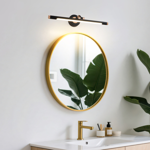 Bathroom IP44 Rated LED <b>Mirror</b> Wall Lamp 3000K/4000K/6000K Color Temp Modern Luxury Black Adjustable Design 3-Year Warranty High - Product Image 4