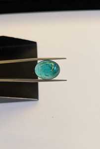 Esmeralda Colombiana de Grado AAA, Color Verde Mar, Cabujón Ligero, Corte Ovalado Premium, Piedra Preciosa Lisa para Joyería Fina al por Mayor - Product Image 3