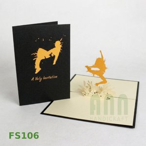ANN HANDICRAFT Vuly Custom Printed 4 Color Die Cutting 3D Pop-Up 'Thank You' Thanksgiving Greeting Cards Vietnam Paper Material - Product Image 2