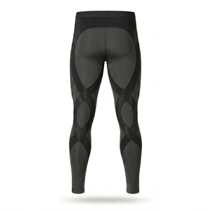 Custom Women's High Waist Ankle-Length Compression Leggings Solid Sporty Breathable Stretch Spandex Polyester Seamless - Product Image 3