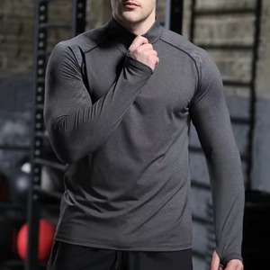 Fabricant de vêtements de sport personnalisés, t-shirts de compression pour l'entraînement, coton, polyester, broderie, transfert thermique, OEM, ODM, faible MOQ - Product Image 5