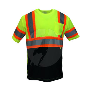 Quality Breathable Clothing Reflective Accents Durable Fabric Custom Branding Polyester Visible <b>T</b> <b>Shirt</b> Wholesale Safety <b>T</b> <b>Shirt</b> - Product Image 3
