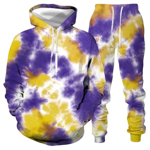 Conjunto Deportivo Informal para Hombre, Tie Dye, Antiarrugas, de Alta Calidad, Precio Económico, con Logotipo/Colores Personalizados - Product Image 6
