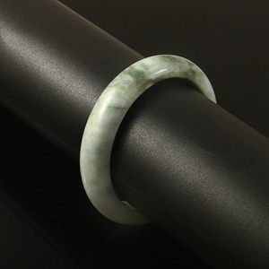 Brazalete de Jadeíta Verde Natural, Pulido, Redondo y Liso - Product Image 3