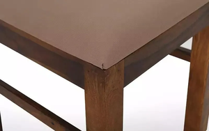 Solid Wood Dining <b>Table</b> Set 6 Seater, Modern Rectangular Wooden Furniture, Contemporary <b>Table</b> with Upholstered Chairs - Product Image 4
