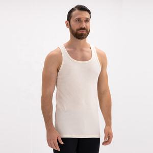 Débardeur en tricot pour homme, vente en gros, été, décontracté, uni, coupe ajustée, vêtements de sport et de fitness, séchage rapide, 100% coton - Product Image 2