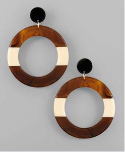 Boucles d'oreilles pendantes en résine artistique, faites à la main, légères, élégantes, accessoires de mode, qualité export, fournisseur - Product Image 2