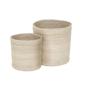 Cesta Ecológica Hecha a Mano – Organizador de Fibra Natural Trenzada para el Hogar y Tiendas Minoristas - Product Image 1