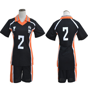 Disfraz de Cosplay de Anime Haikyuu Karasuno Hinata Shoyo Tobio Kageya, Jersey de Voleibol, Ropa Deportiva Corta Transpirable de Yu Nishinoya - Product Image 3