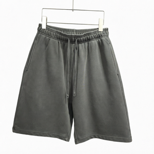 Pantalones Cortos Deportivos Unisex con Logotipo Personalizado, Transpirables, Ecológicos, con Cordón Ajustable, Impresión por Transferencia de Calor, Protección Solar, 420g - Product Image 1