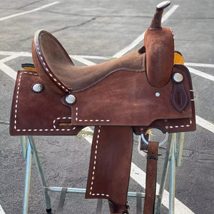 Selle de baril d'huile légère de haute qualité selle d'équitation occidentale selle de dressage western pour chevaux cavalier Portable - Product Image 1