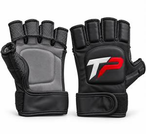 Wholesale Custom <b>Fingerless</b> <b>Gloves</b> Pink Breathable Non-Slip Adjustable Wrist Strap Field Hockey <b>Gloves</b> Unisex All Seasons - Product Image 4
