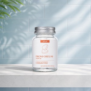 [FROM OREUM] Tabletas de Pasta Dental con Sabor a Mandarina, 60 Tabletas, Pasta Dental Sólida para el Cuidado Bucal - Product Image 5