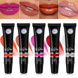 24 Colors Hydrating High-Shine <b>Lip</b> Gloss, Non-Sticky Plumping <b>Lip</b> Tint with Mirror Shine Finish - Product Image 1