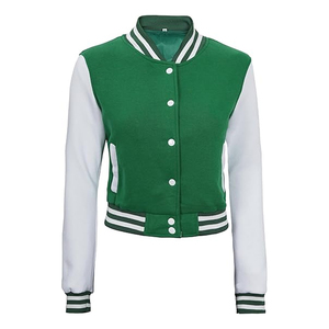 Chaqueta Bomber Personalizada para Mujer, Chaqueta Varsity Corta, Ropa de Moda Urbana, Proveedor Mayorista de EE. UU. - Product Image 5