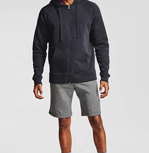 Shorts de survêtement décontractés en molleton 100 % coton avec logo personnalisé pour hommes, taille élastique, unisexe - Product Image 6