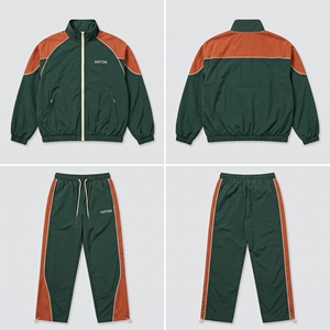 Conjunto Deportivo Cortavientos Vintage para Hombre al por Mayor, Estilo Retro de los 90, Nailon, Logotipo Personalizado - Product Image 5
