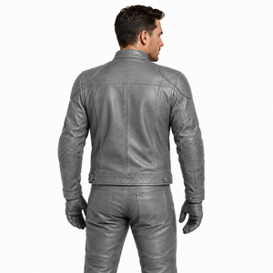 Traje de Motocicleta de Cuero Genuino de Alta Calidad <span class=keywords><strong>para</strong></span> Hombre, Transpirable, Resistente a la Abrasión, <span class=keywords><strong>para</strong></span> Carreras, Motociclismo Urbano y Deportes - Product Image 2