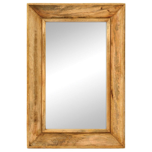 Miroir rectangulaire décoratif en bois festonné fait main avec bord ondulé et garniture de perles en bois – Prix le plus bas pour la vente en gros - Product Image 6