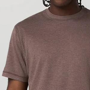 Camiseta Nueva de Color Marrón Jaspeado para Hombre con Logotipo Personalizado en el Pecho, Suave, Premium, Informal, de Cuello Redondo, para Uso Diario - Product Image 5