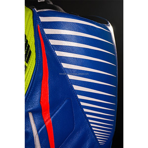 Custom Made Printed Motorbike Cowhide Racing Sport Leather Suit Pure Genuine Leather Breathable Quick Dry Men's High Speed Race - Product Image 5