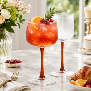 Verres à vin colorés en borosilicate faits à la main de 340 ml, sans plomb, à pied, pour vin rouge et blanc, réutilisables, vente en gros - Product Image 5