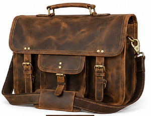 Sac Messager Vintage en Cuir Véritable, Sacoche d'Ordinateur Portable pour Bureau, Sac de Voyage d'Affaires Portable en Polyester – Fournisseur en Gros - Product Image 4