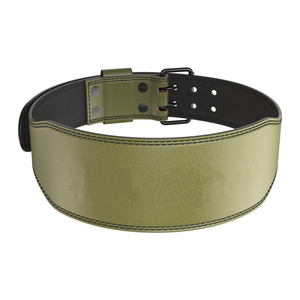 Genuine Power Fitness Heavy Duty Custom Cowhide Leather Weight Lifting Belt Non-Slip Back Support Custom Logo Color with OEM - Product Image 4