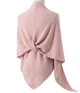 French-style Daily Small Neck Cover Scarves Travel Outer <b>Cape</b> Fashion Plain Color Hollow-out Knitted Triangular Shawls for <b>Women</b> - Product Image 3