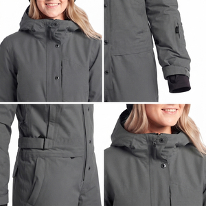 Traje de esquí de invierno con logotipo personalizado para mujer, mono impermeable para snowboard, ropa deportiva de nieve para exteriores con aislamiento, servicio OEM, conjunto de traje de esquí - Product Image 5