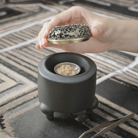 Brûleur d'encens électrique traditionnel haute température, capable de brûler à sec jusqu'à 520 degrés, pour usage domestique, en céramique, article décoratif pour salons de thé