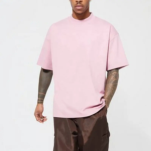 High Quality Cotton T-Shirt For Men <b>Blank</b> Heavy <b>Weight</b> Oversized T Shirt O Neck OEM Trending T Shirt 100% Cotton Shirts - Product Image 3