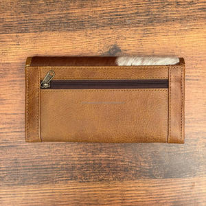 กระเป๋าคลัทช์หนังวัวแท้ดีไซน์หรูหรา2025กระเป๋าสตางค์ผมหรูหรามีช่องใส่บัตรเครดิตของขวัญสำหรับผู้หญิง - Product Image 5