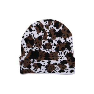 Wholesale Unisex Camouflage Beanie 100% Acrylic Jacquard Knit <b>Winter</b> Hat Casual Style Adult Size 56-58CM - Product Image 4