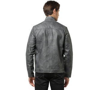 Professional Manufacturer Latest Style Men <b>Leather</b> <b>Jacket</b> <b>Long</b> Sleeve Unique Design Men <b>Leather</b> <b>Jacket</b> - Product Image 2
