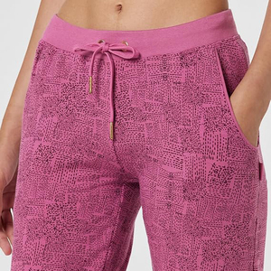 Pantalones Harem Jogger para Mujer, Cintura Alta, Cordón Ajustable, Puños Elásticos, Corte Ajustado en el Tobillo, Transpirables, Rayón y Spandex, Estilo Boho - Product Image 3