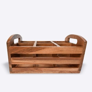 Compre en Línea el Portacubiertos Element Grey Gaiyo, Juego de Utensilios de Madera Hechos a Mano de Primera Calidad, Cuchara de Cocina Hecha en India - Product Image 3