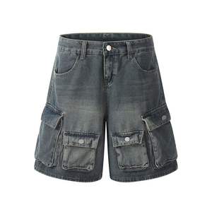 Nouveaux shorts d'été en gros pour hommes et shorts en jean à manches courtes avec logo personnalisé tendance - Product Image 2