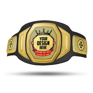 Ceintures de champion personnalisées style Victory, sangle en cuir avec plaques métalliques, fournisseur en gros - Product Image 1