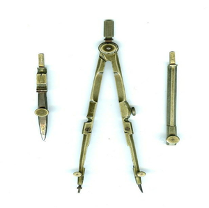 Jeu de deux diviseurs d'artiste en laiton pour dessin technique précis, disponibles à prix de gros. - Product Image 3