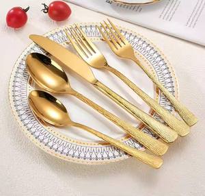 Juego de Cubiertos de Acero Inoxidable Sostenible de Alta Calidad |   Cuchara, Tenedor y Cuchillo Reutilizables Resistentes con Acabado Mate para Fiestas, Venta al Por Mayor - Product Image 1